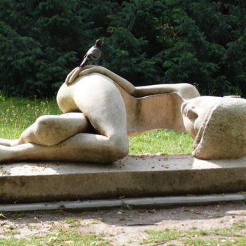 Fotografie getiteld "sculpture à Lyon,Pa…" door M F Coullet, Origineel Kunstwerk