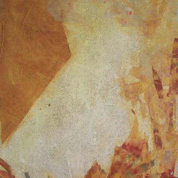 Pittura intitolato "Œuvre n°252" da Guanès Etchegaray, Opera d'arte originale, Collages Montato su Telaio per barella in leg…