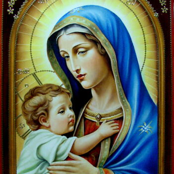 Pintura titulada "Mother of God the V…" por Sergei Kolko, Obra de arte original, Oleo