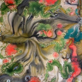 Peinture intitulée "Sea Spells (coll. p…" par Izabella Ortiz, Œuvre d'art originale