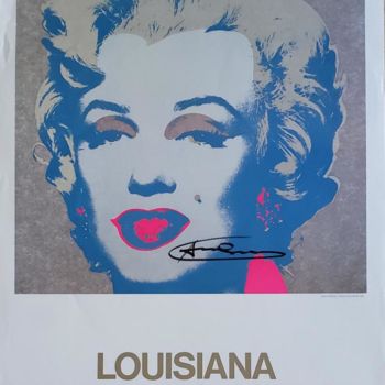 제목이 "Andy Warhol HANDSIG…"인 판화 Juan Angel Fernandez로, 원작, 스크린 인쇄