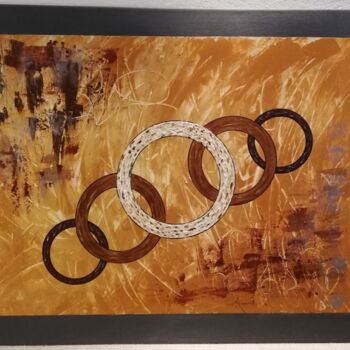 Painting titled "Africa" by Poussy, Original Artwork, Acrylic