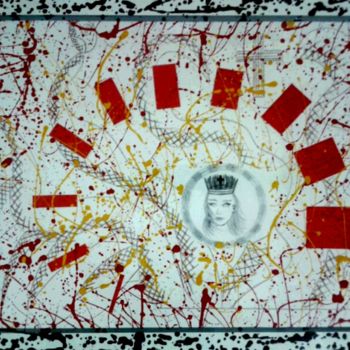 Peinture intitulée "Deusa da cura" par Buracov, Œuvre d'art originale, Émail