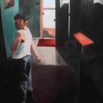 Peinture intitulée "Boy from Palenque" par J.K. Wilson, Œuvre d'art originale