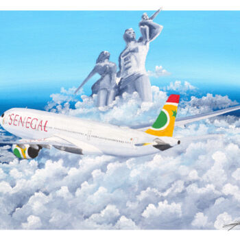 「Sénégal Africa rebo…」というタイトルの絵画 J.Lemkiによって, オリジナルのアートワーク, アクリル