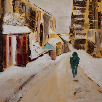 "wandeling in de sne…" başlıklı Tablo J.M. Mondria tarafından, Orijinal sanat, Akrilik
