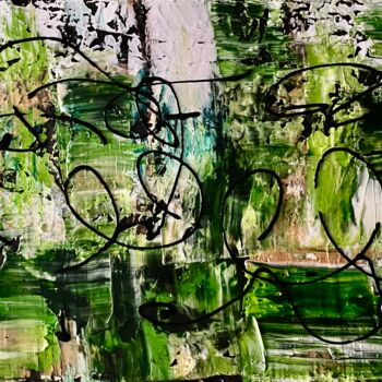 제목이 "Amour"인 미술작품 J-Ph Verselin로, 원작, 기름 나무 들것 프레임에 장착됨