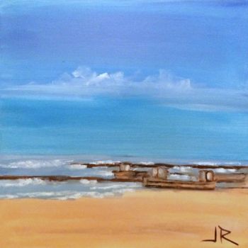 Malerei mit dem Titel "Seashore" von Jana Ruppertova, Original-Kunstwerk, Öl