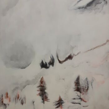 Malerei mit dem Titel "Avalanche" von J Van Ginneken, Original-Kunstwerk, Acryl