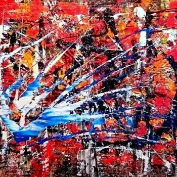 Картина под названием "Break-Through" - Marcel Van Vliet, Подлинное произведение искусства, Акрил Установлен на Деревянная п…
