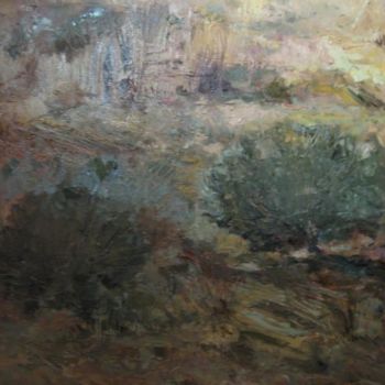 Malerei mit dem Titel "Paysage jaune" von Jaamati, Original-Kunstwerk