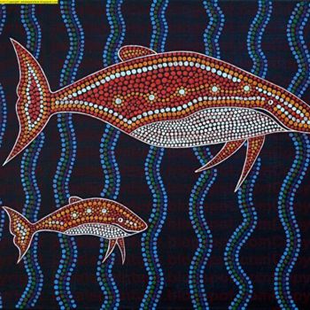 Peinture intitulée "new south whales" par Jean Louis Jabalé, Œuvre d'art originale