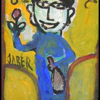 Peinture intitulée "Portrait" par Monsieur Jaber, Œuvre d'art originale, Autre