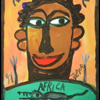 Painting titled "Africa" by Monsieur Jaber, Original Artwork