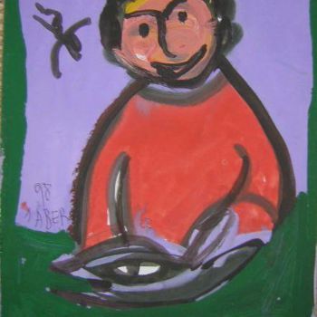 Картина под названием "Le poissonnier" - Monsieur Jaber, Подлинное произведение искусства