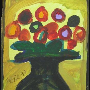 Peinture intitulée "Bouquet" par Monsieur Jaber, Œuvre d'art originale