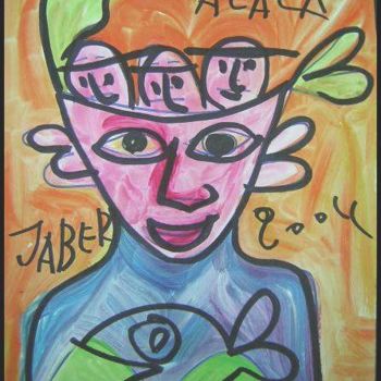 Pintura titulada "o lala " por Monsieur Jaber, Obra de arte original