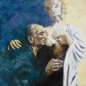 Painting titled "Suzanne et les viei…" by Jaroslaw Jablonski, Original Artwork, Other