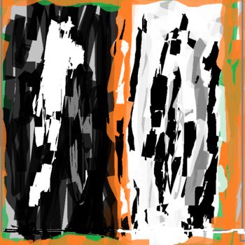 Digital Arts titled "TWO-SIDED" by Jac Ansems, Original Artwork, Digital Painting