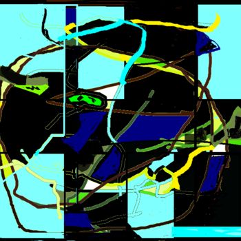 Картина под названием "RHYTHM digitale art" - Jac Ansems, Подлинное произведение искусства, Другой