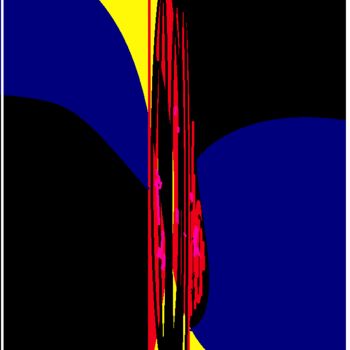 Картина под названием "RUBY digitale art" - Jac Ansems, Подлинное произведение искусства, Другой