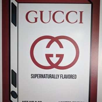 Printmaking titled "Gucci Cereal Box" by Jack Vitaly, Original Artwork