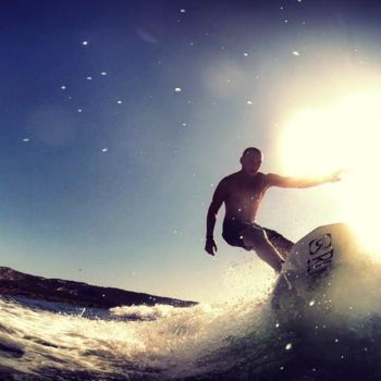 Fotografia intitulada "le surfeur" por Jacques Veinante (jackart), Obras de arte originais