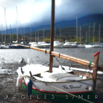 Photographie intitulée "ARGELES_BARQUE" par Jackdan66, Œuvre d'art originale, Photographie manipulée