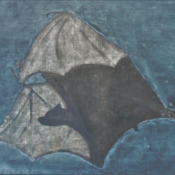 Peinture intitulée "shadow-of-the-bat-2…" par Josh Honeyman, Œuvre d'art originale