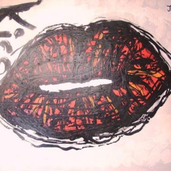 Peinture intitulée "kiss" par Jack Mast, Œuvre d'art originale, Acrylique