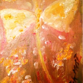 Peinture intitulée "borboleto-sozinho" par Jack Mast, Œuvre d'art originale, Huile