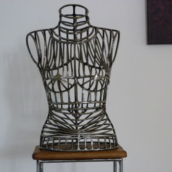 Sculpture intitulée "WOMAN AMAZONE" par Jack Metal 06, Œuvre d'art originale, Métaux