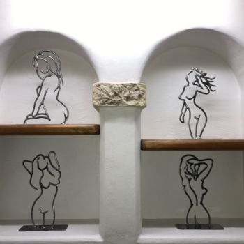 Escultura intitulada "Série Silhouettes W…" por Jack Metal 06, Obras de arte originais, Metais