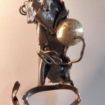 Sculpture titled "Materna" by Jacky Cognolato, Original Artwork, Metals