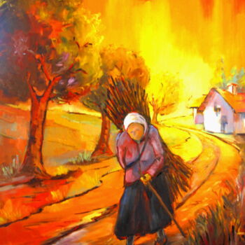 Painting titled "Bientot-l-hiver.jpg" by Jacky Dumergue, Original Artwork