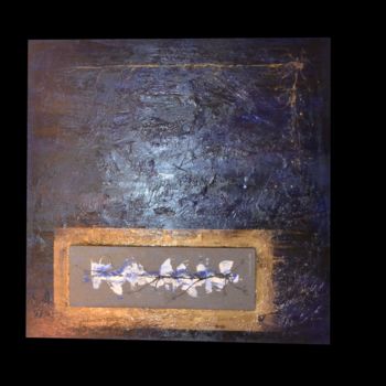 Картина под названием "bleu-relief.jpg" - Jacky Duvigneau, Подлинное произведение искусства
