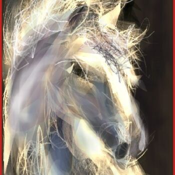 Arts numériques intitulée "Le cheval andalou..." par Jacky Patin, Œuvre d'art originale