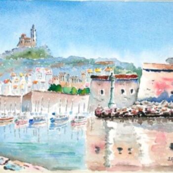 Painting titled "Le fort Saint-Nicol…" by Jacky Roger, Original Artwork, Oil