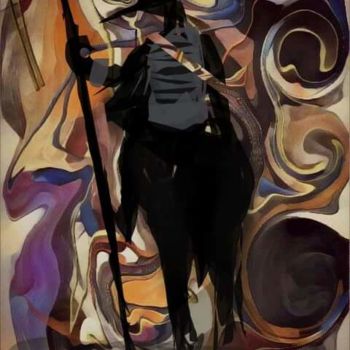 Digitale Kunst getiteld "Don Quichotte de la…" door Jacky Patin, Origineel Kunstwerk