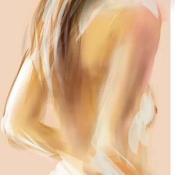 Arte digital titulada "La jeune fille..." por Jacky Patin, Obra de arte original