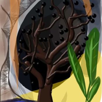 Digital Arts titled "L'arbre et la plant…" by Jacky Patin, Original Artwork