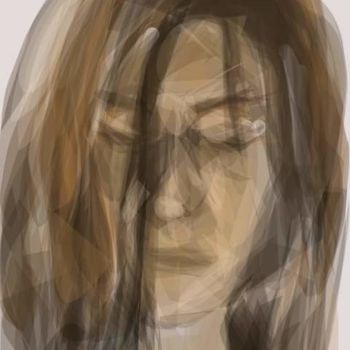 Digital Arts titled "Portrait de femme..." by Jacky Patin, Original Artwork