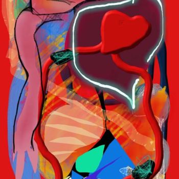 Arts numériques intitulée "Electro-cardiogramme" par Jacky Patin, Œuvre d'art originale