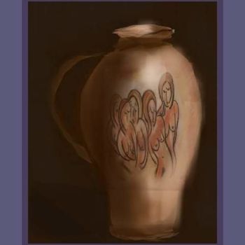 제목이 "La poterie..."인 디지털 아트 Jacky Patin로, 원작