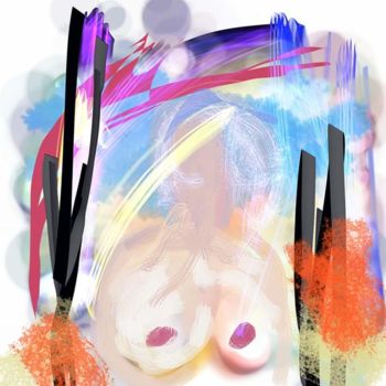 Arts numériques intitulée "Douceur féminine..." par Jacky Patin, Œuvre d'art originale