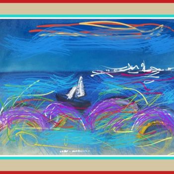 Digital Arts titled "Petit bateau malin.…" by Jacky Patin, Original Artwork