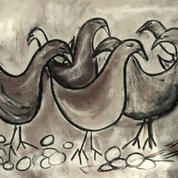 Digital Arts titled "les oiseaux de mer" by Jacky Patin, Original Artwork