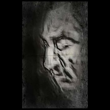 Digitale Kunst mit dem Titel "Portrait de mon père" von Jacky Patin, Original-Kunstwerk