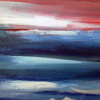 Malerei mit dem Titel "Blue Sea" von Jacob Farkas, Original-Kunstwerk, Acryl