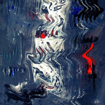 Malerei mit dem Titel "Dark Nightmare" von Jacob Farkas, Original-Kunstwerk, Acryl